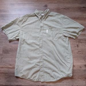 Columbia Plaid Short Sleeves Button Down Shirt